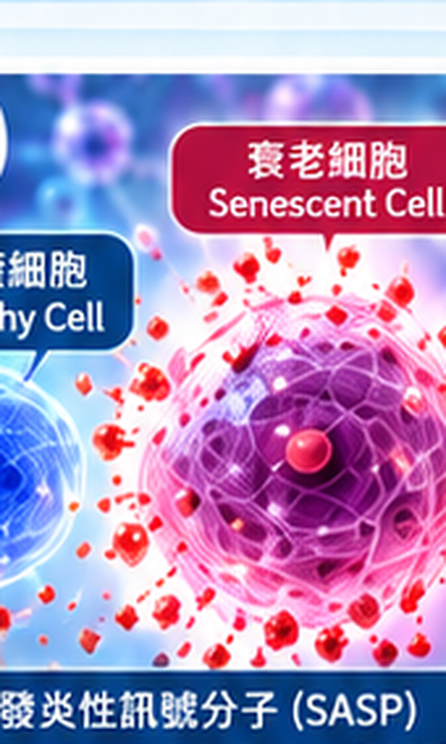 細胞衰老 / Cellular Senescence 科學示意圖